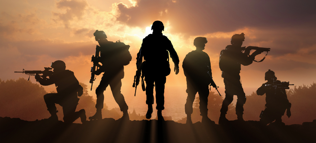 Armed Forces silhouette picture