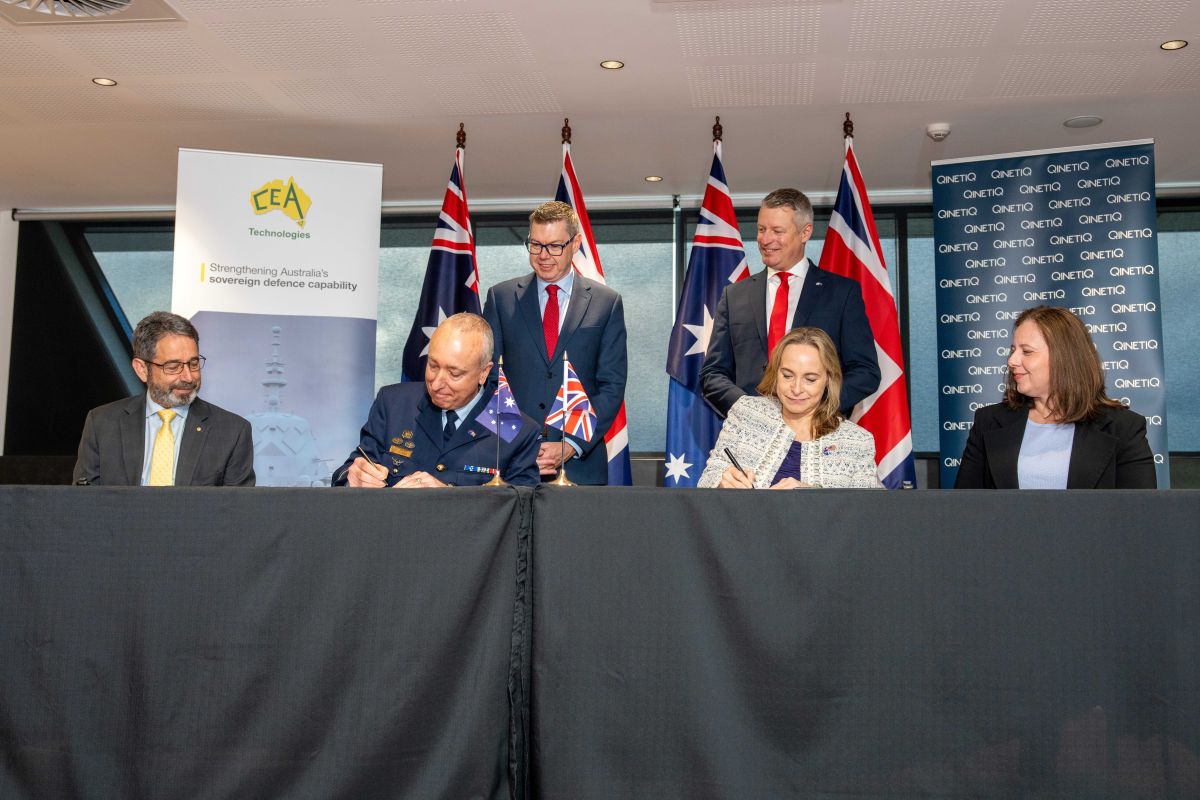 MOU signing of UK and Australia radar agreement