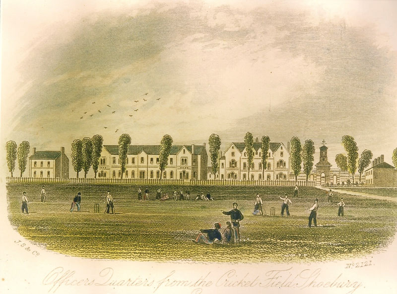 The Terrace ('Bloke's Row'), 1859-1861. 'A' not built until 1871 (P&EE)